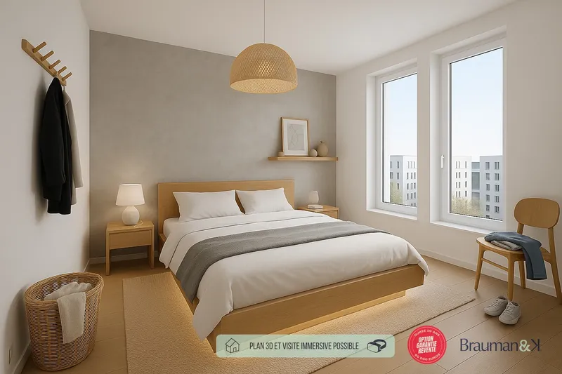 Appartement T3 de 61 m² avec terrasse de 7 m² et parking - Photo 2