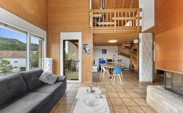 5.5-Zimmer-Maisonette mit Cheminée und viel Potenzial – nahe Thun - Photo 5