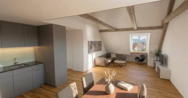 Neuausgebaute Dachwohnung - Photo 2