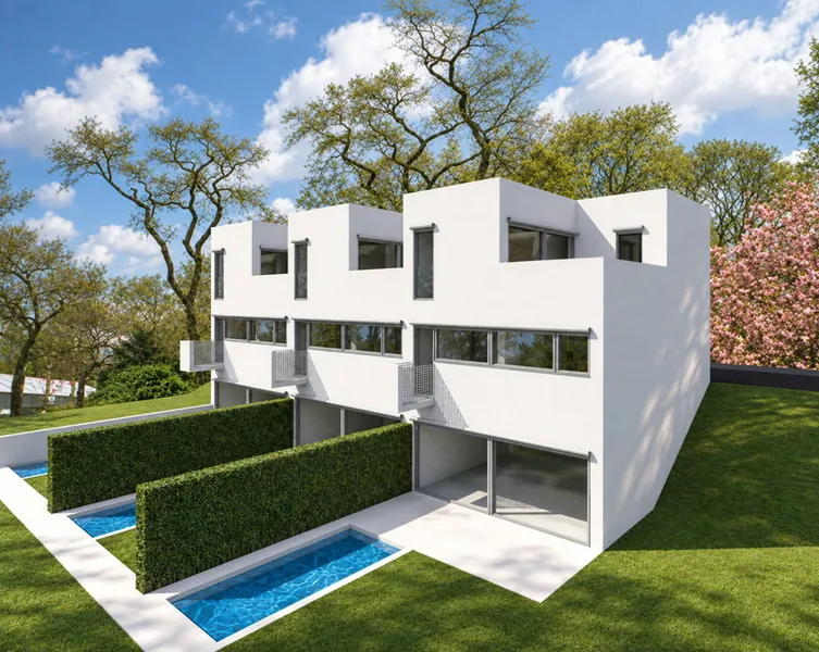 Semi-detached house under construction with a pool for sale in Villa Luganese - Photo 4