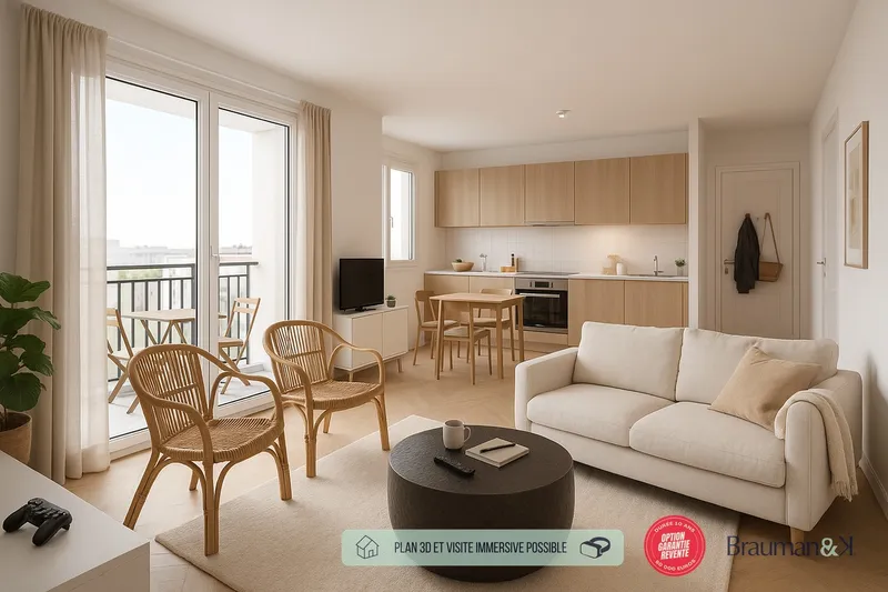 Appartement à vendre, 3 pièces, 65 m², Belin Beliet