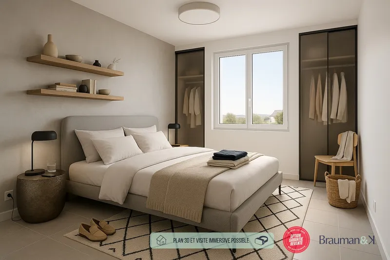 2 pièces de 46 m² avec terrasse de 13 m² et jardin de 45 m² - Photo 2
