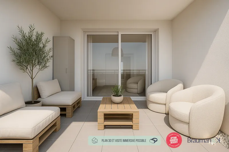 T3 neuf de 49 m² avec terrasse de 11 m² - Photo 5