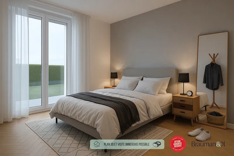 Appartement T4 de 96 m² avec terrasse de 10 m² et jardin de 29 m² et 2 parkings - Photo 4